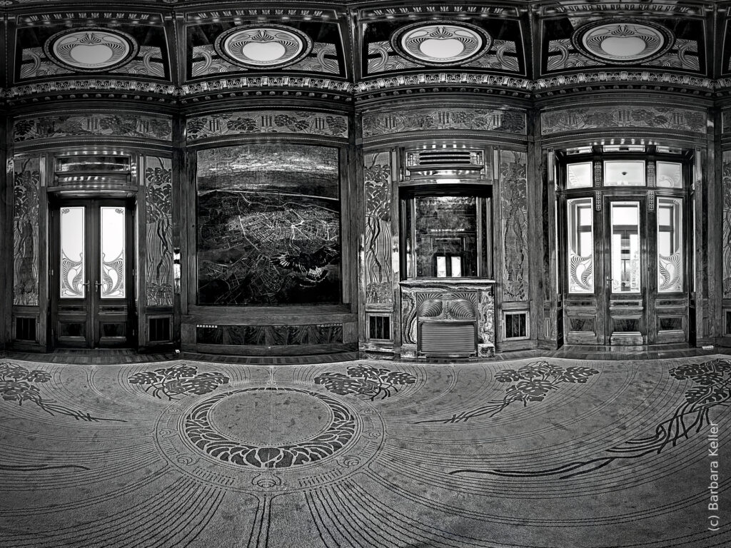 Otto Wagner - Jugendstil in Wien: Innenraum Panorama Hofpavillon Wien - Ausschnitt