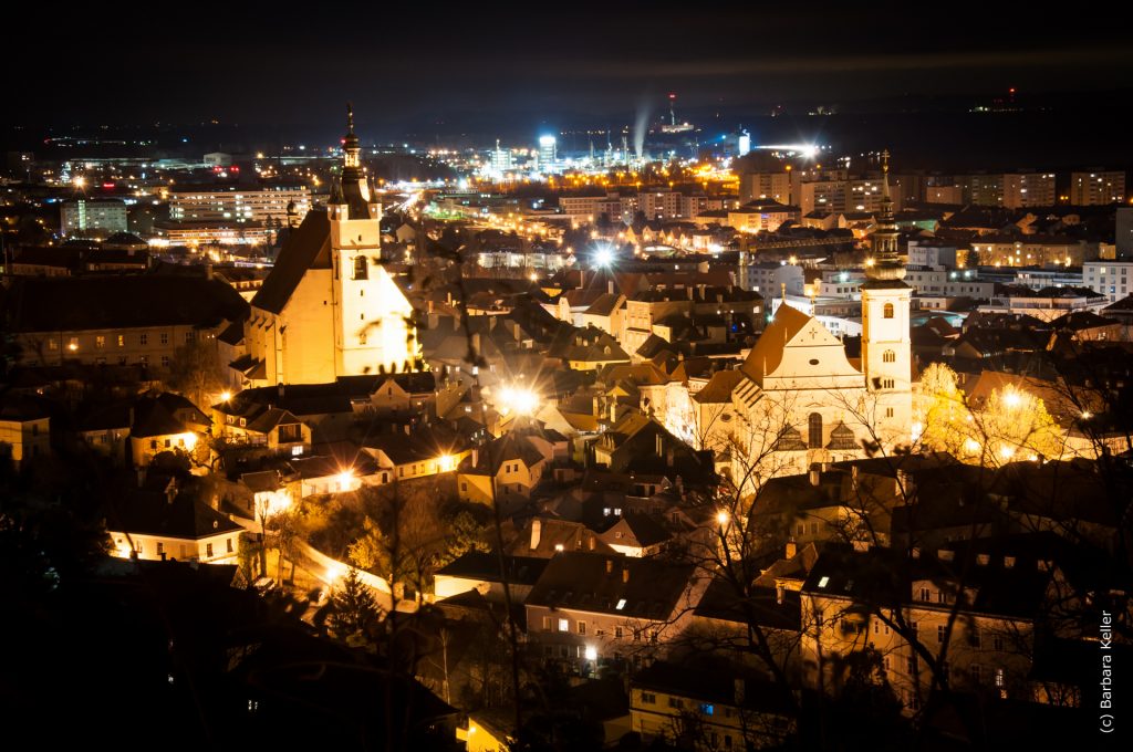 Nachtaufnahme - Krems bei Nacht - Langzeitbelichtung