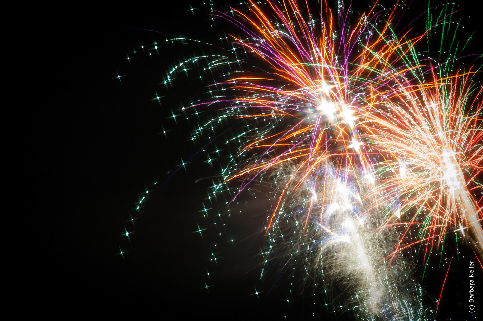 Feuerwerk: explosive Light Paintings