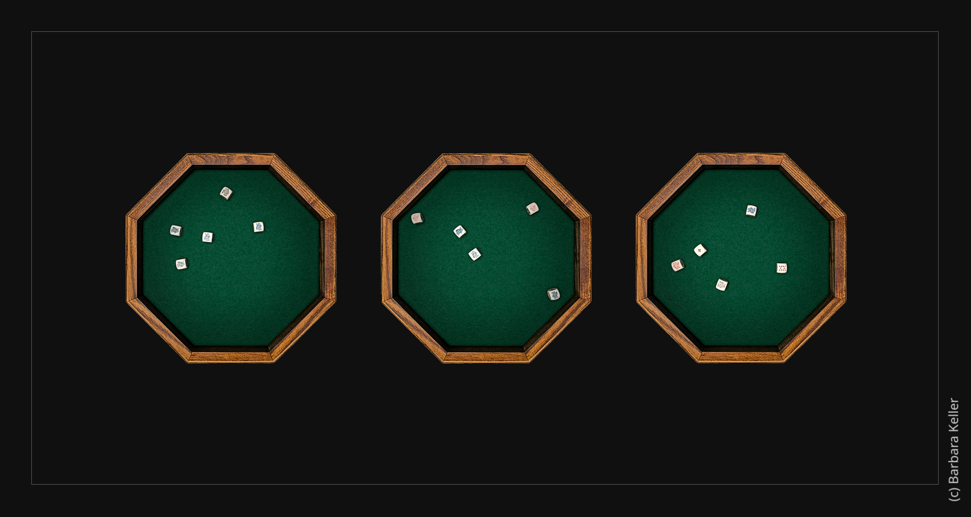 Tableau: mehrere Bilder Würfelpoker - Sequenz